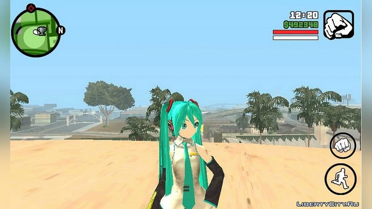 Miku Hatsune de l'anime / GTA San Andreas (iOS, Android)