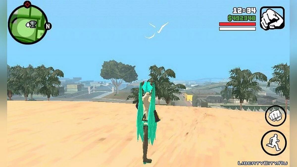 Miku Hatsune de l'anime / GTA San Andreas (iOS, Android)
