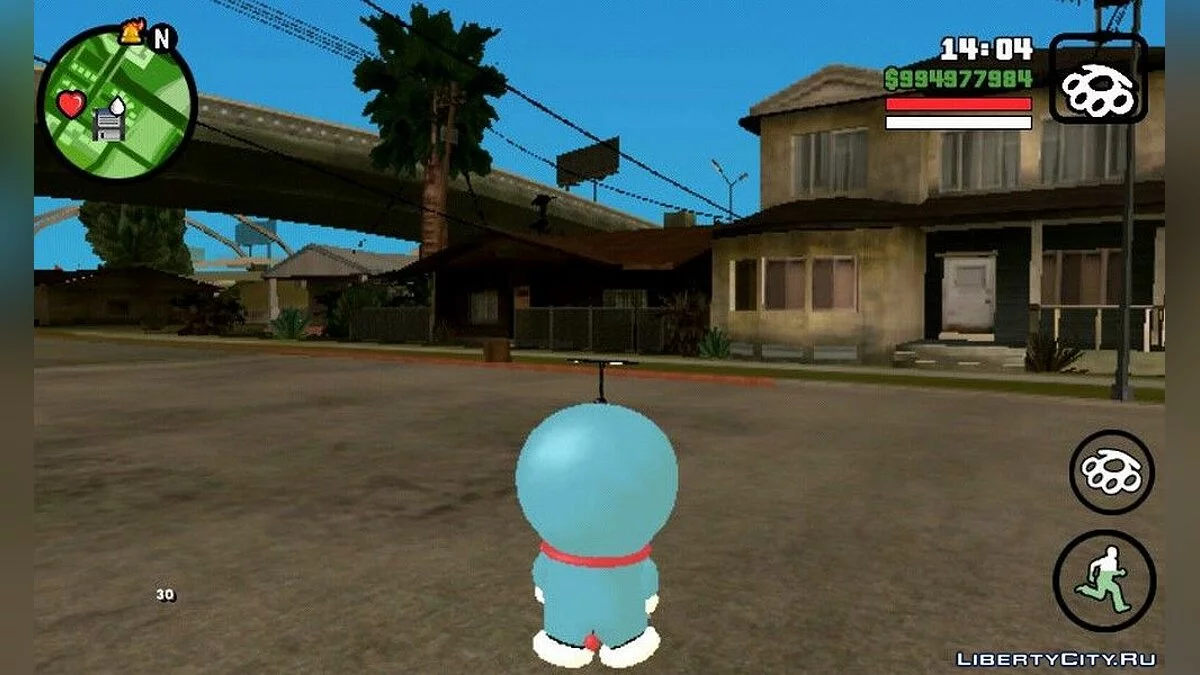 Character Skin "Doraemon" / GTA San Andreas (iOS, Android)