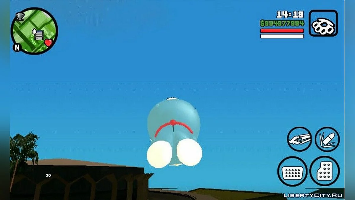 Character Skin "Doraemon" / GTA San Andreas (iOS, Android)