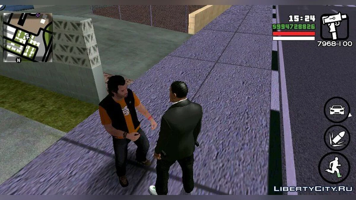GTA 5中的迈克尔·德·圣塔 / GTA San Andreas (iOS, Android)