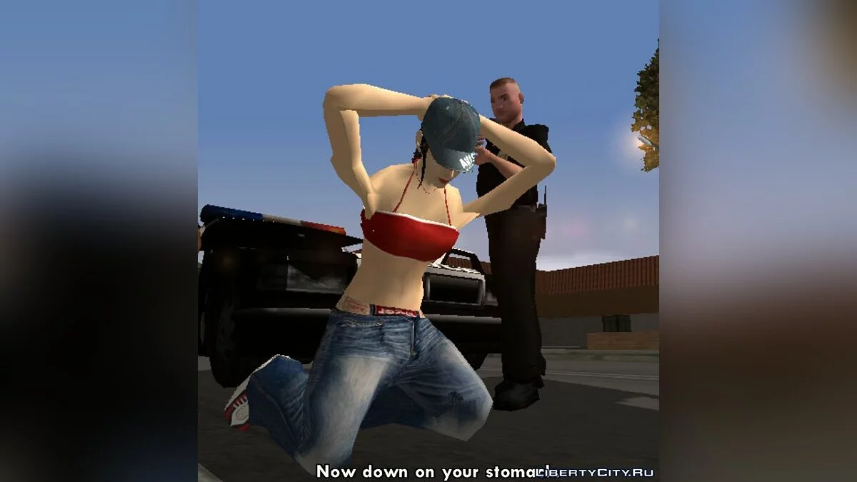 Garota em vez de CJ / GTA San Andreas (iOS, Android)