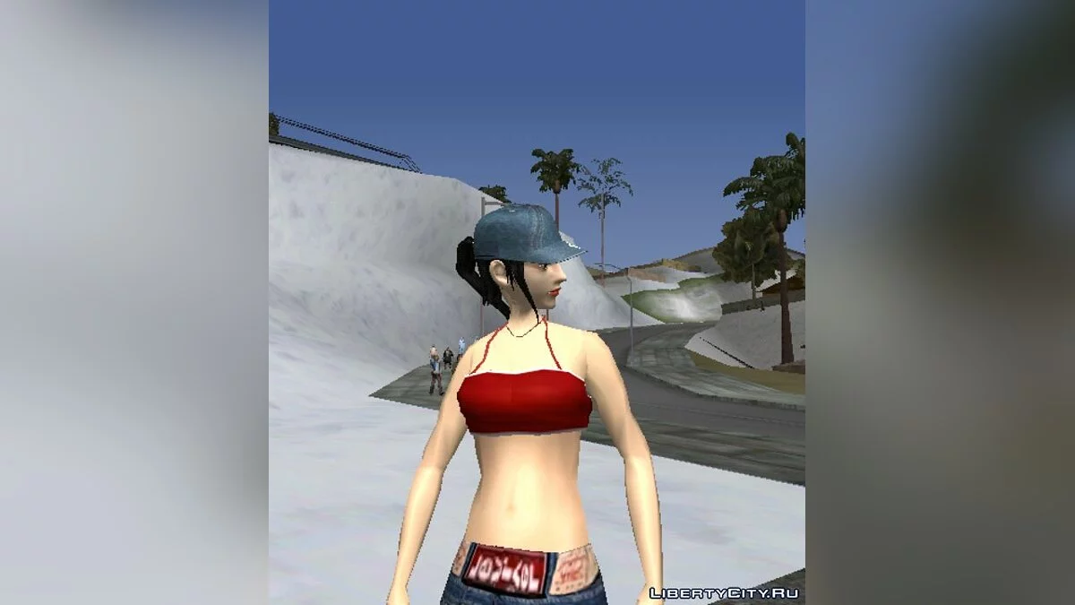 Garota em vez de CJ / GTA San Andreas (iOS, Android)