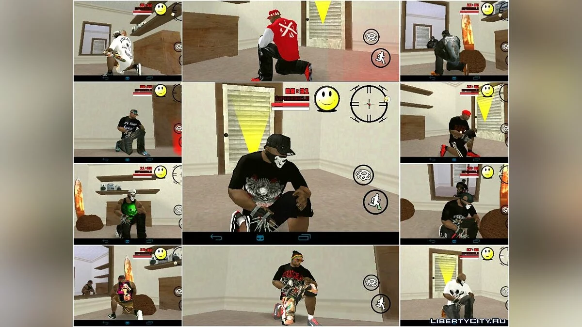 Juega como chica y nuevas máscaras para CJ / GTA San Andreas (iOS, Android)