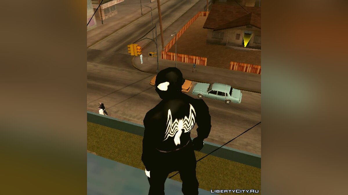 Spiderman Web Of Shadows - Black suit for GTA San Andreas