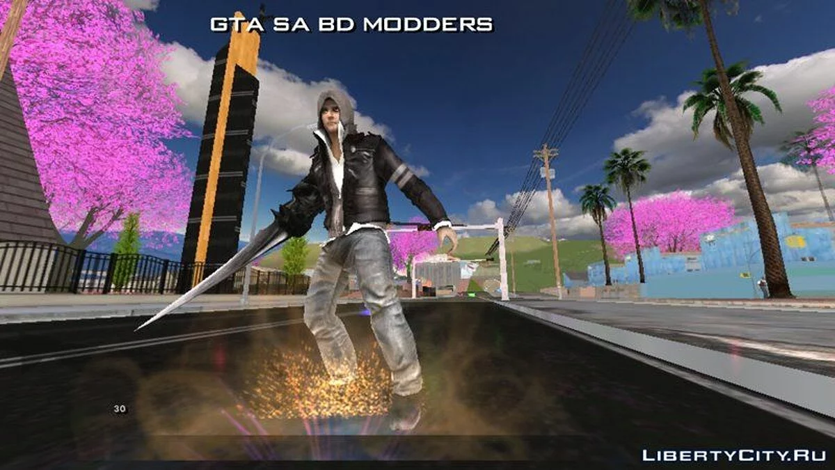 Алекс Мерсер з лезом з Прототипу / GTA San Andreas (iOS, Android)