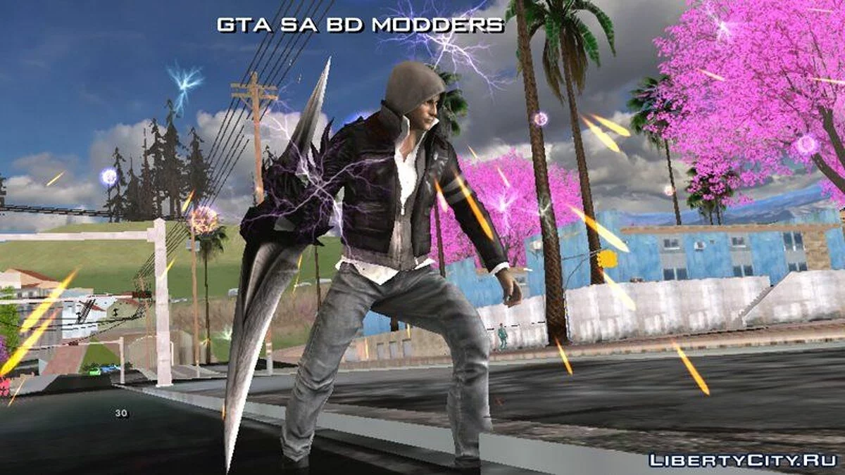 Алекс Мерсер з лезом з Прототипу / GTA San Andreas (iOS, Android)