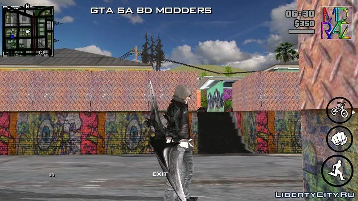 Алекс Мерсер з лезом з Прототипу / GTA San Andreas (iOS, Android)