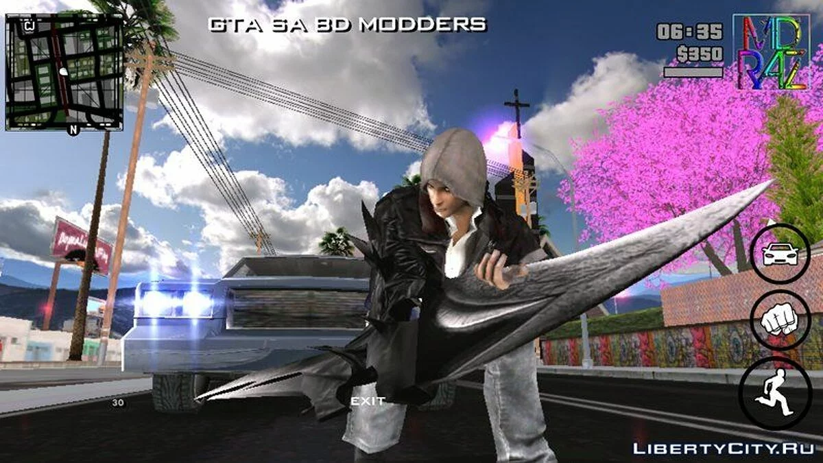 Алекс Мерсер з лезом з Прототипу / GTA San Andreas (iOS, Android)
