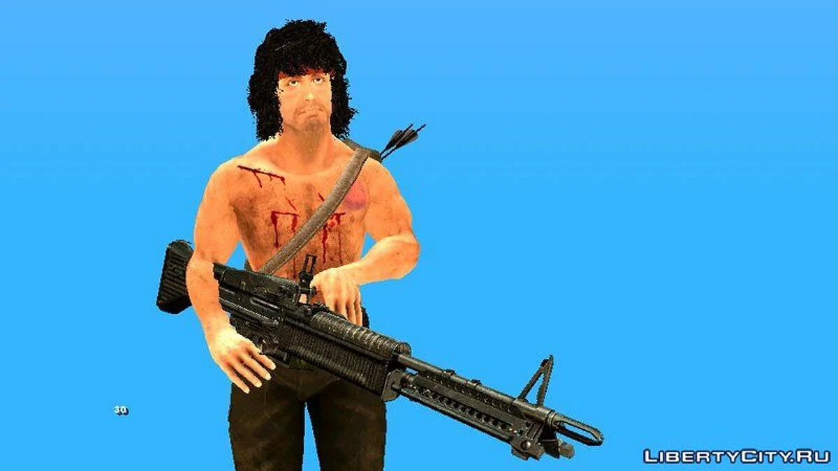 Рембо з зброєю / GTA San Andreas (iOS, Android)