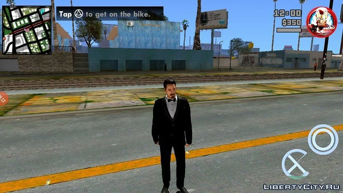 Tony Stark in Black Suit / GTA San Andreas (iOS, Android)
