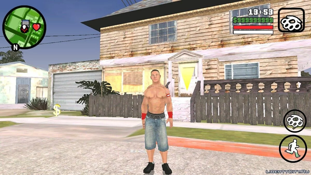 Джон Сіна з гри Smackdown Vs Raw 2011 / GTA San Andreas (iOS, Android)