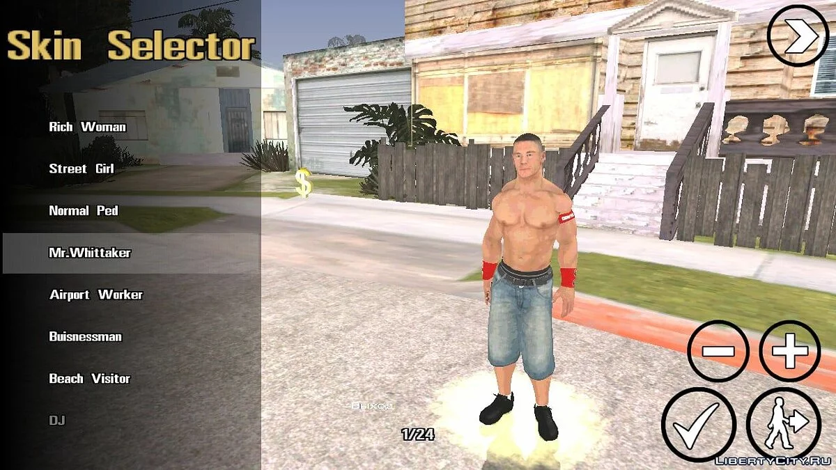 Джон Сіна з гри Smackdown Vs Raw 2011 / GTA San Andreas (iOS, Android)