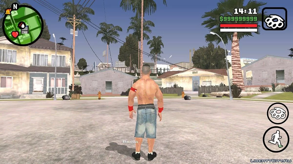 Джон Сіна з гри Smackdown Vs Raw 2011 / GTA San Andreas (iOS, Android)