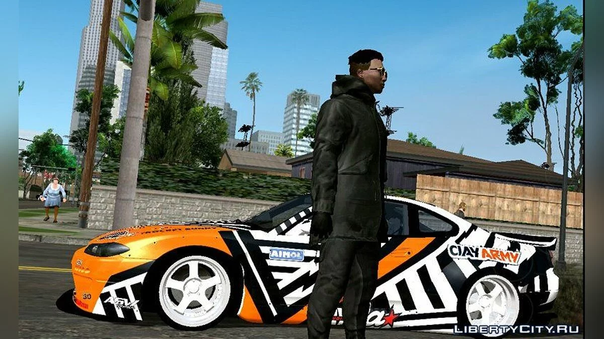 Random Skin from GTA Online in Off-White Style / GTA San Andreas (iOS, Android)