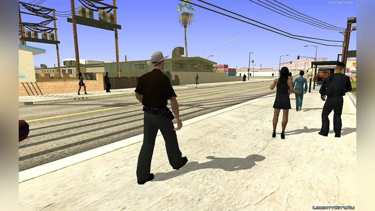 Sheriff from the BETA VERSION of the game (+ bonus) / GTA San Andreas (iOS, Android)