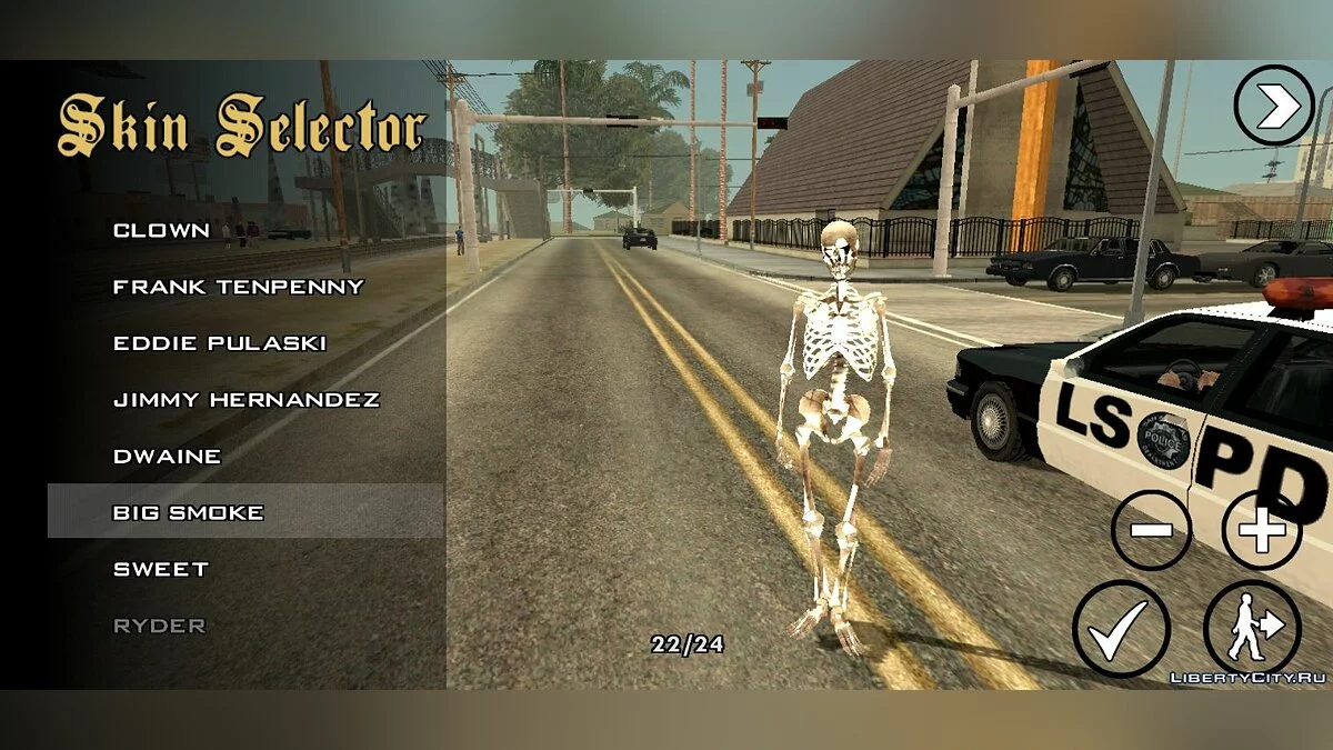 Squelette / GTA San Andreas (iOS, Android)