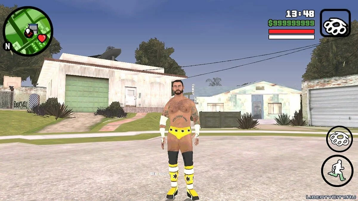 СМ Панк з гри Smackdown vs Raw 2011 / GTA San Andreas (iOS, Android)