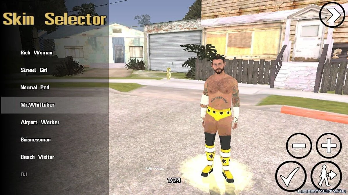 СМ Панк з гри Smackdown vs Raw 2011 / GTA San Andreas (iOS, Android)