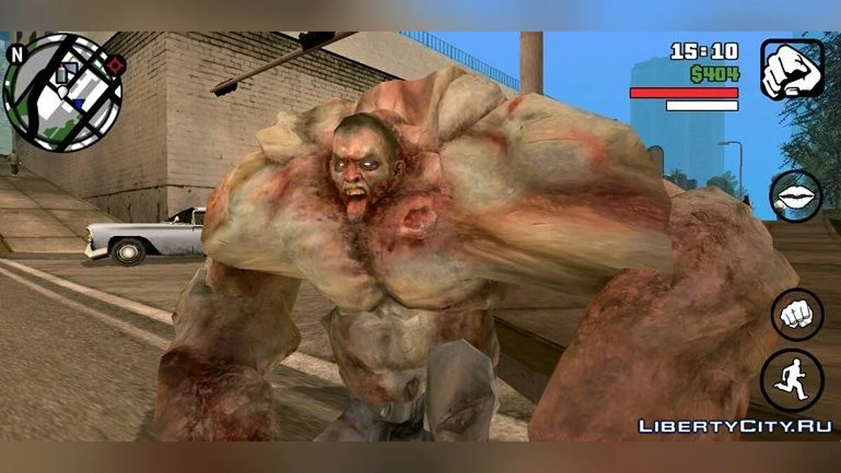 Char de Left 4 Dead / GTA San Andreas (iOS, Android)