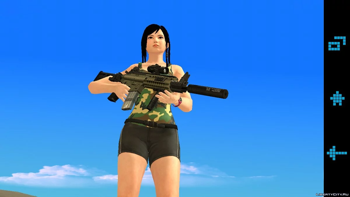 Kokoro im Tarnmuster / GTA San Andreas (iOS, Android)