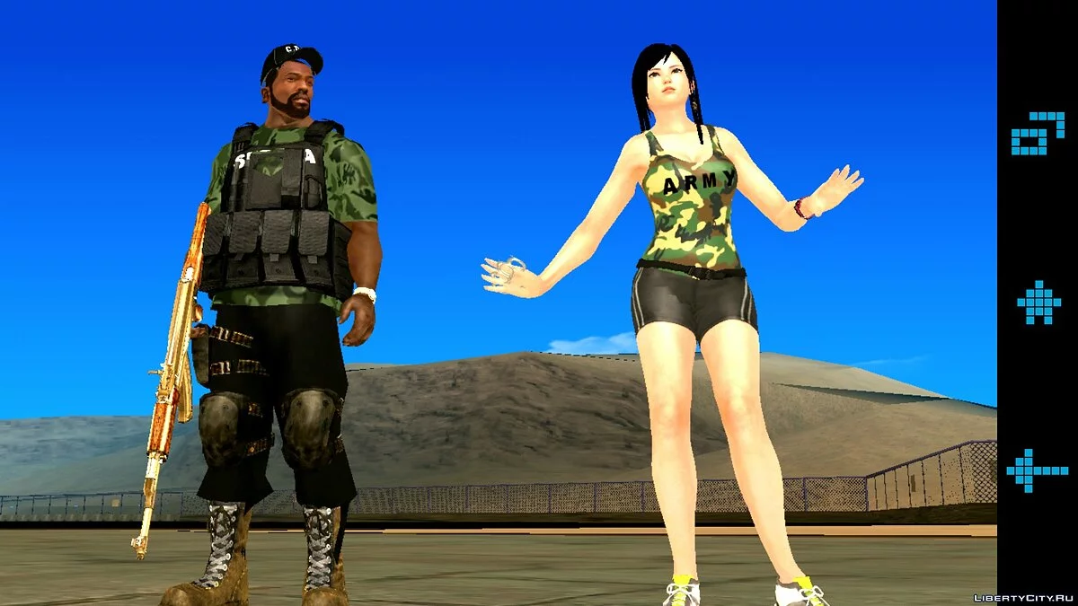 Kokoro im Tarnmuster / GTA San Andreas (iOS, Android)