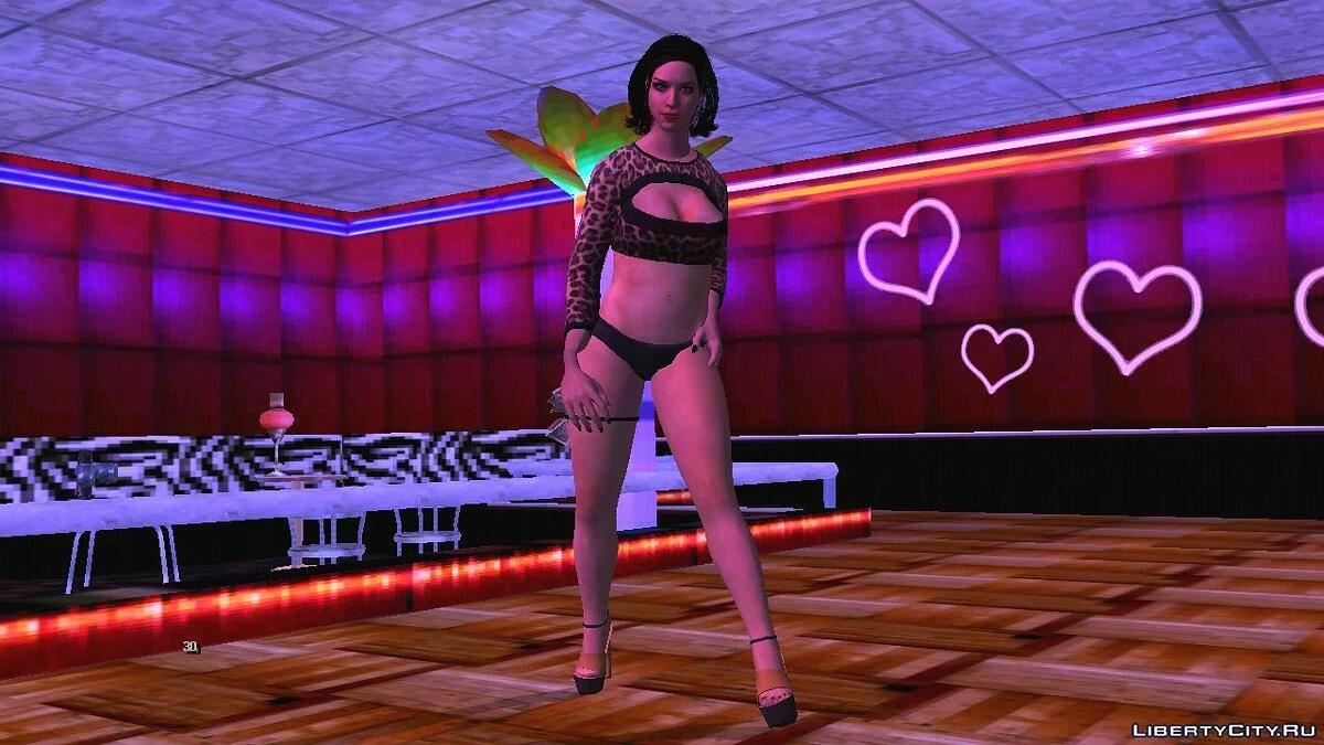 Molly Schultz dari GTA 5 dalam Pakaian Penari Striptis V3 / GTA San Andreas (iOS, Android)