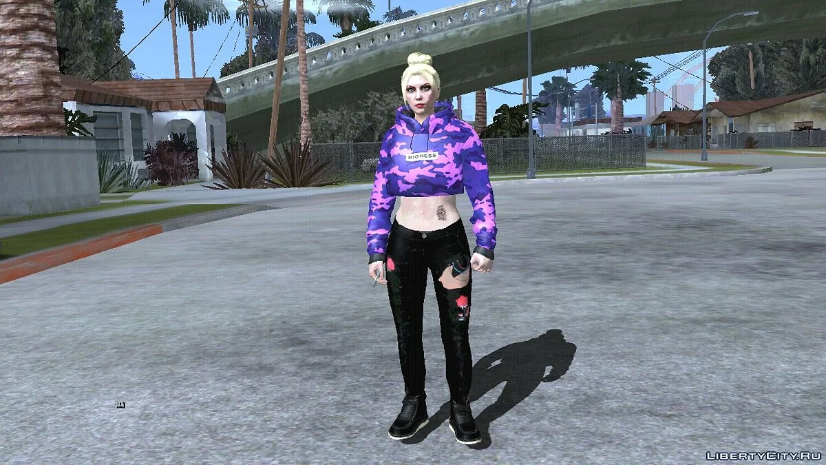 Random Blonde Girl Skin from GTA Online #6 / GTA San Andreas (iOS, Android)