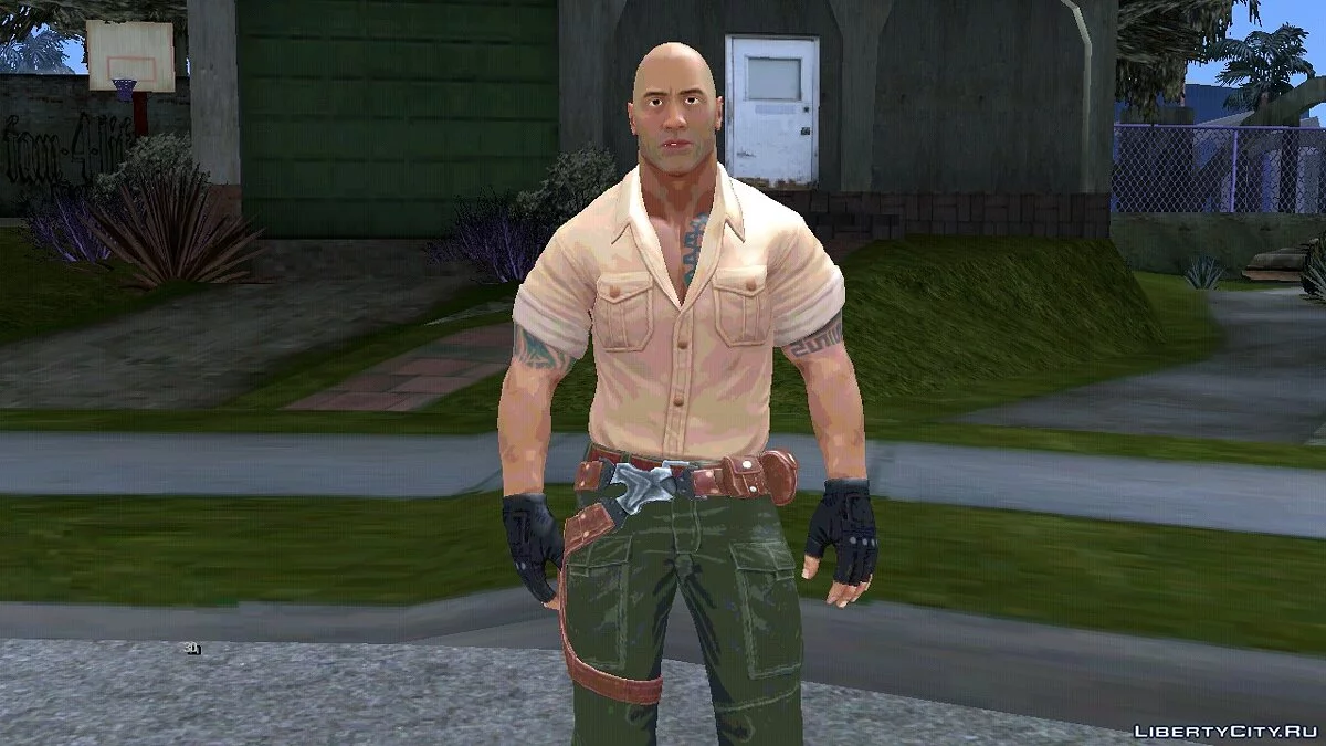 Dr. Smolder Bravestone from Jumanji / The Rock / GTA San Andreas (iOS, Android)