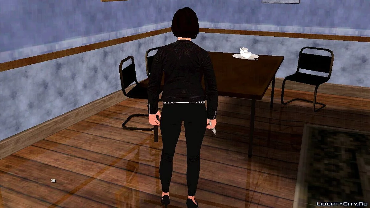 Karen Daniels from GTA 5 in Casual Wear v1 / GTA San Andreas (iOS, Android)