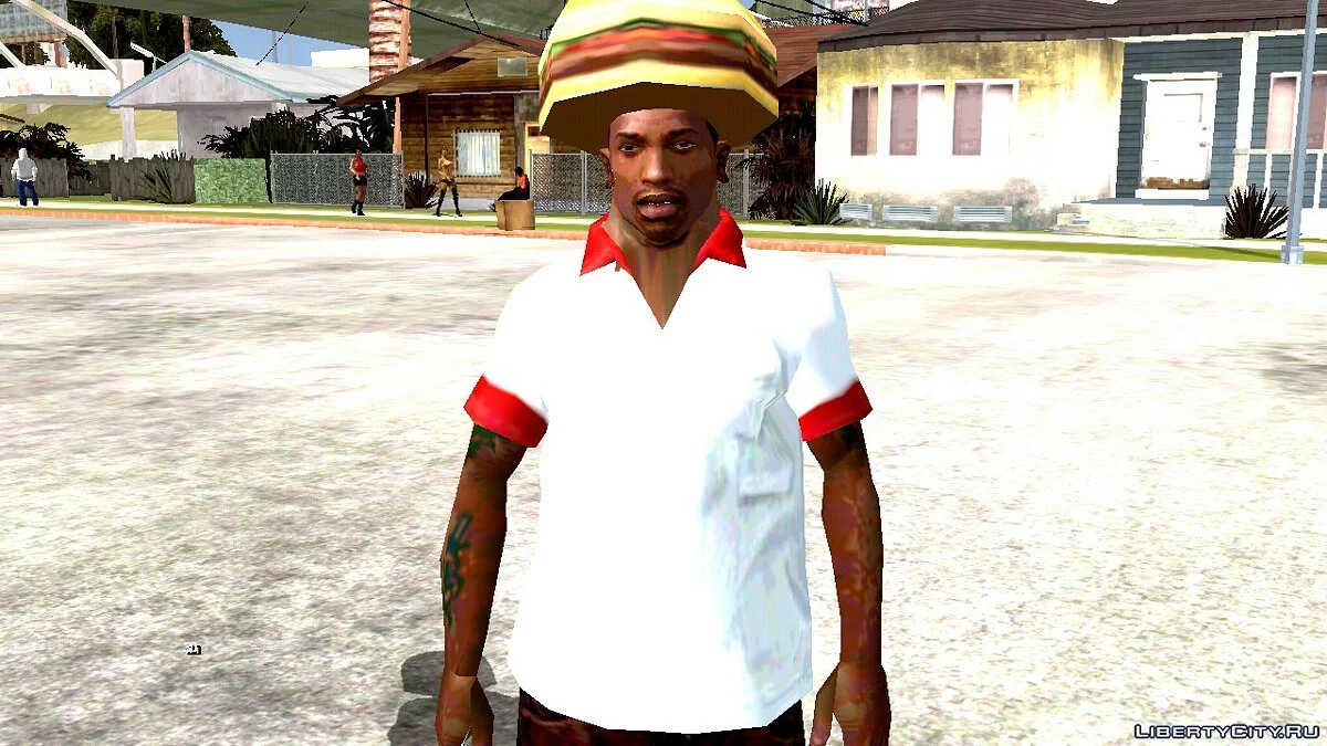 CJ in Burger Shot Worker Outfit / GTA San Andreas (iOS, Android)