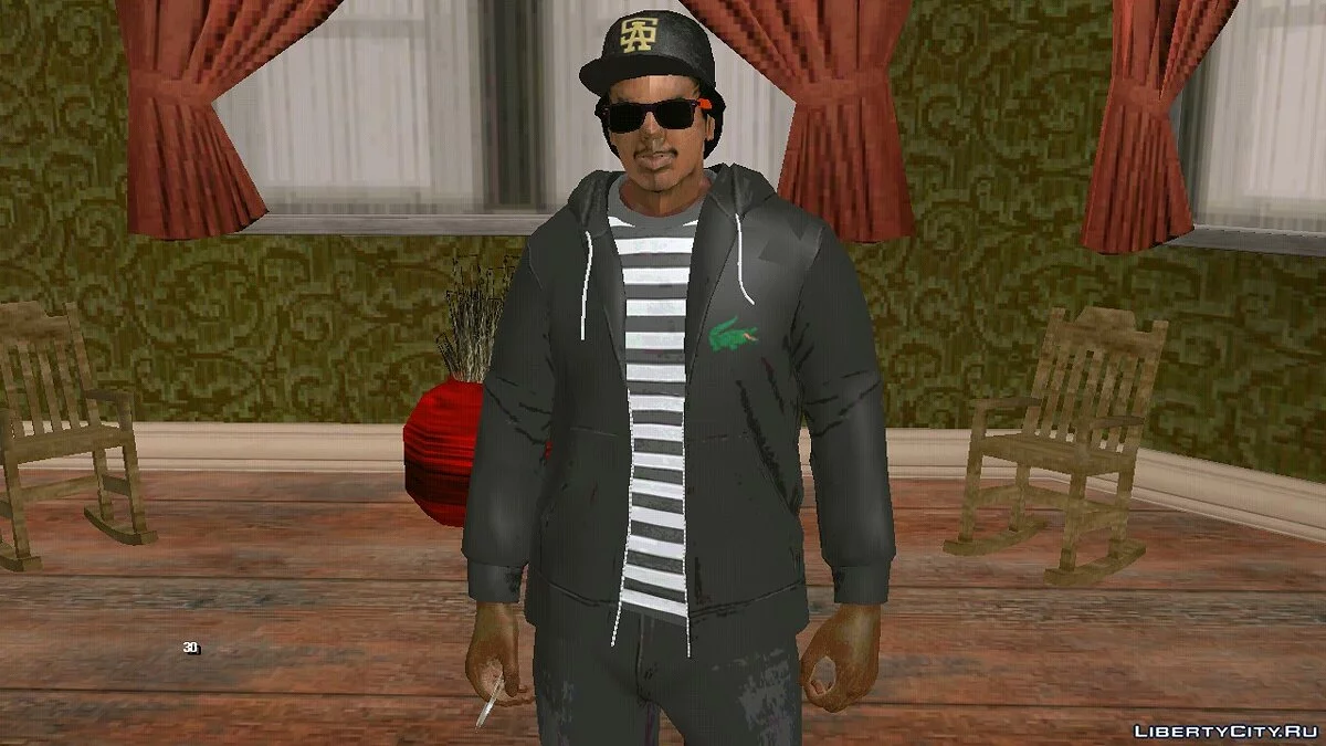 Ryder en tenue décontractée v1 / GTA San Andreas (iOS, Android)