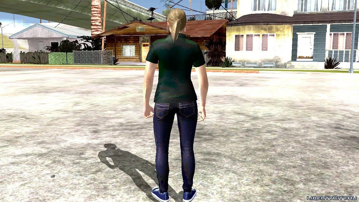 Випадковий скин дівчини-блондинки з GTA Online #1 / GTA San Andreas (iOS, Android)