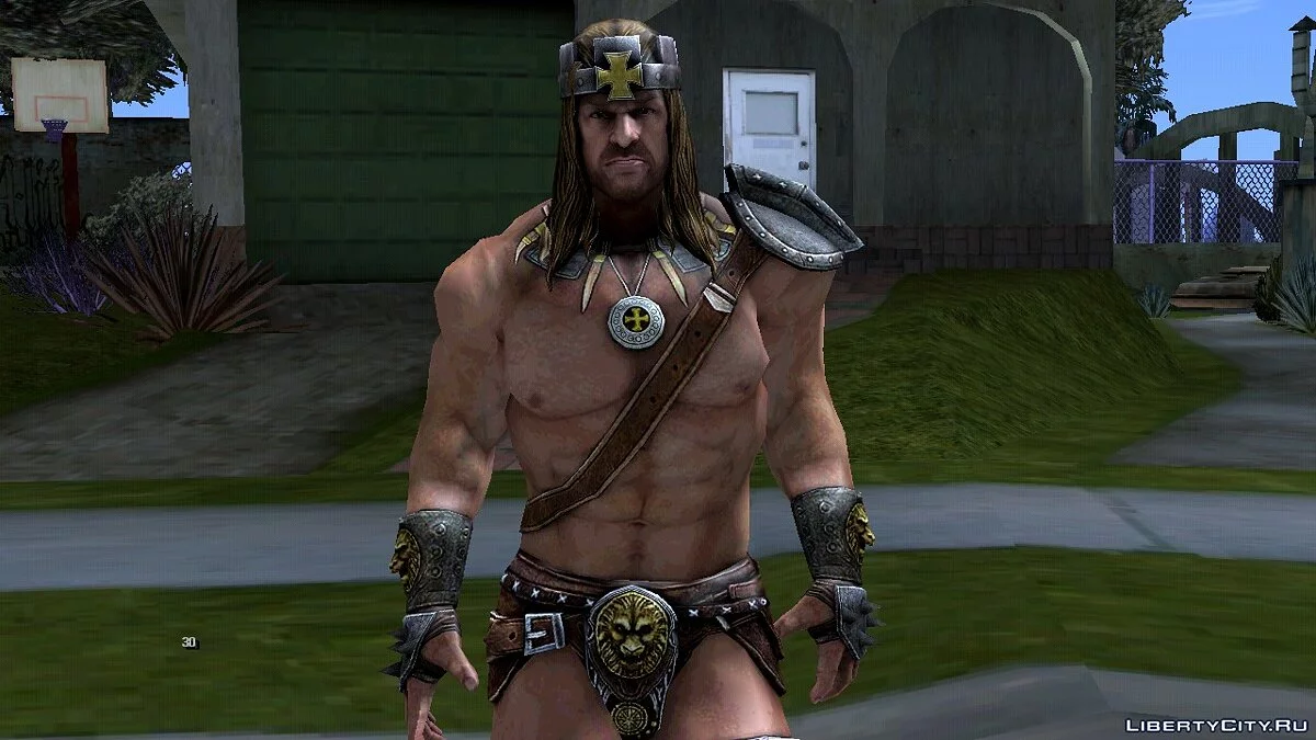 Triple-H dari permainan WWE Immortals / GTA San Andreas (iOS, Android)