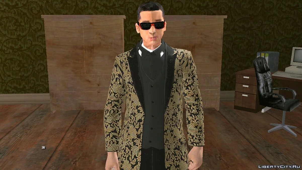 Wuzimu con ropa de DLC "Casino y Resort" V1 / GTA San Andreas (iOS, Android)