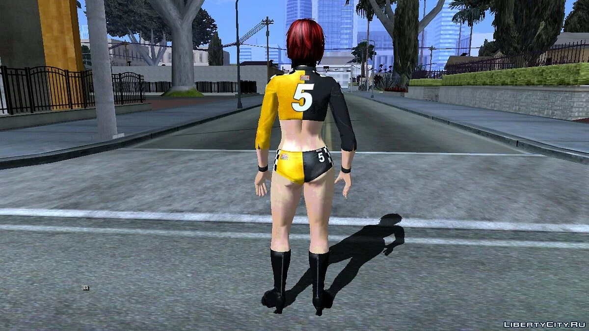 Mila in a Sexy Racer Outfit / GTA San Andreas (iOS, Android)