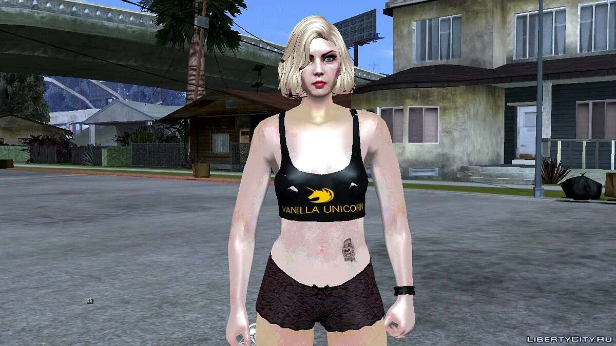 Zufälliger Blondinen-Skin aus GTA Online (Stripperin) / GTA San Andreas (iOS, Android)