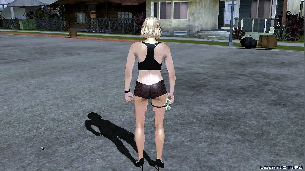 Zufälliger Blondinen-Skin aus GTA Online (Stripperin) / GTA San Andreas (iOS, Android)