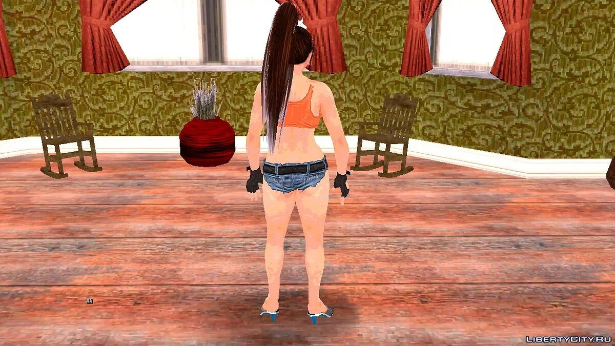 Mai Shiranui de DOA en shorts courts / GTA San Andreas (iOS, Android)