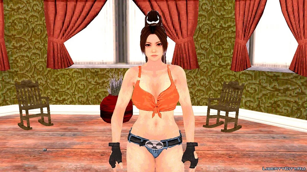 Mai Shiranui de DOA en shorts courts / GTA San Andreas (iOS, Android)