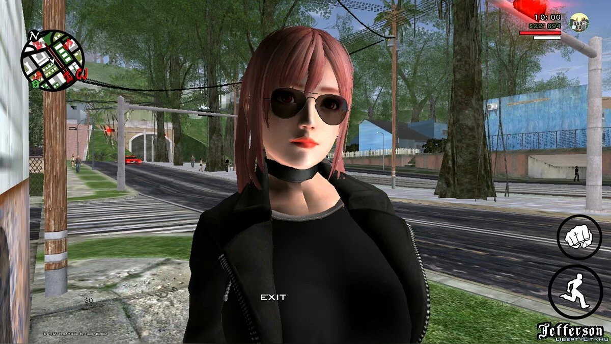 هونكا في الجينز والجاكيت / GTA سان أندرياس (iOS، أندرويد)