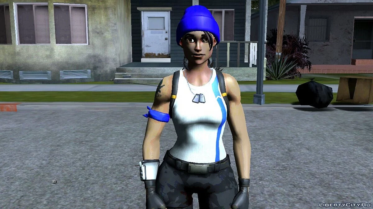 Leader de l'équipe bleue de Fortnite / GTA San Andreas (iOS, Android)