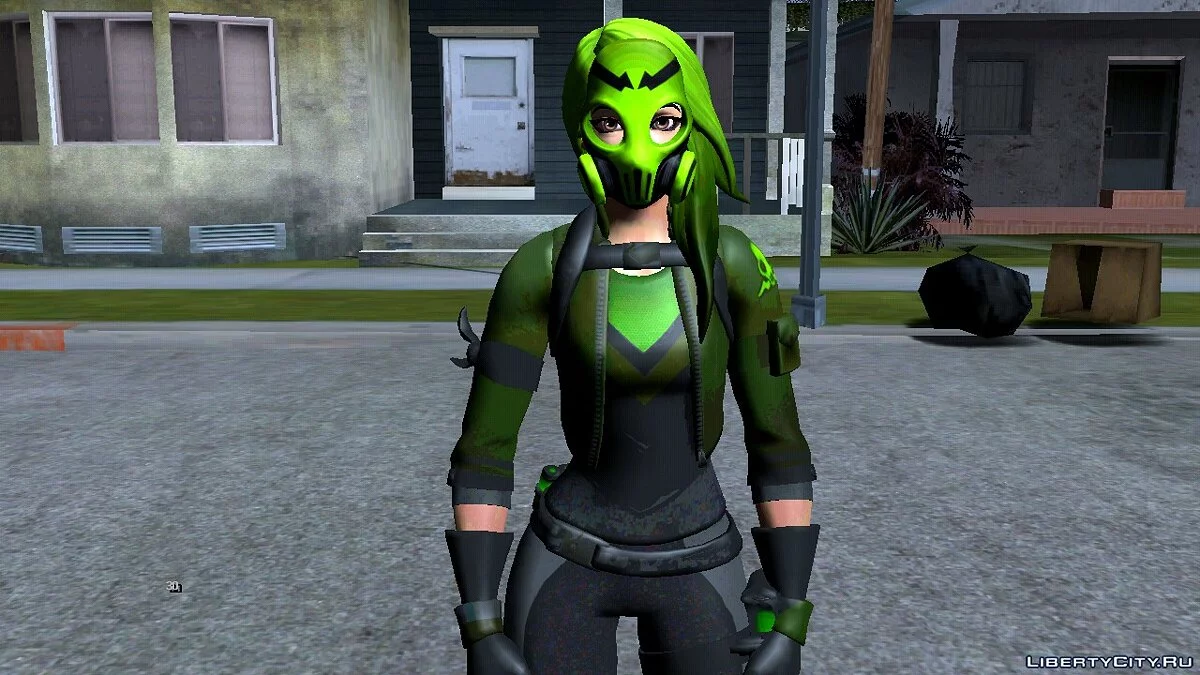 Toxin dari permainan Fortnite / GTA San Andreas (iOS, Android)