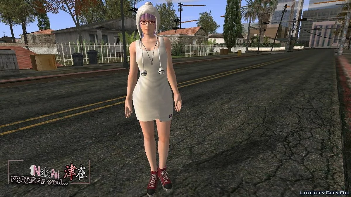Ayane from DOA5 in Casual Dress / GTA San Andreas (iOS, Android)