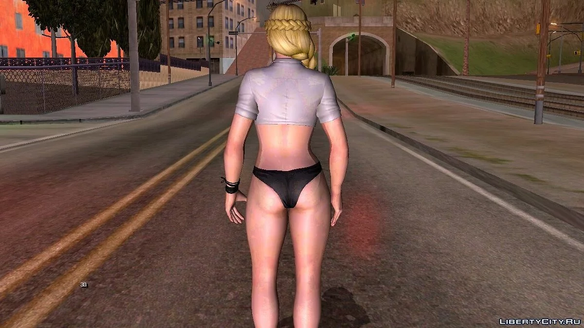 Helena Douglas in a Blouse and Underwear / GTA San Andreas (iOS, Android)