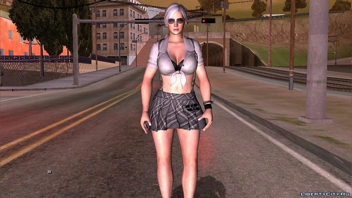 Christie in Schoolgirl Outfit / GTA San Andreas (iOS, Android)