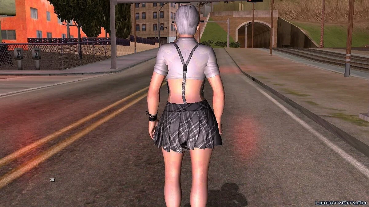 Christie in Schoolgirl Outfit / GTA San Andreas (iOS, Android)