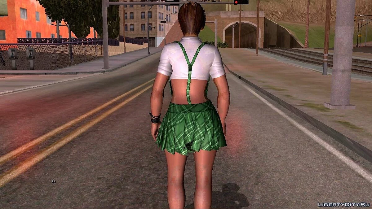 Lisa Hamilton in Schoolgirl Outfit / GTA San Andreas (iOS, Android)