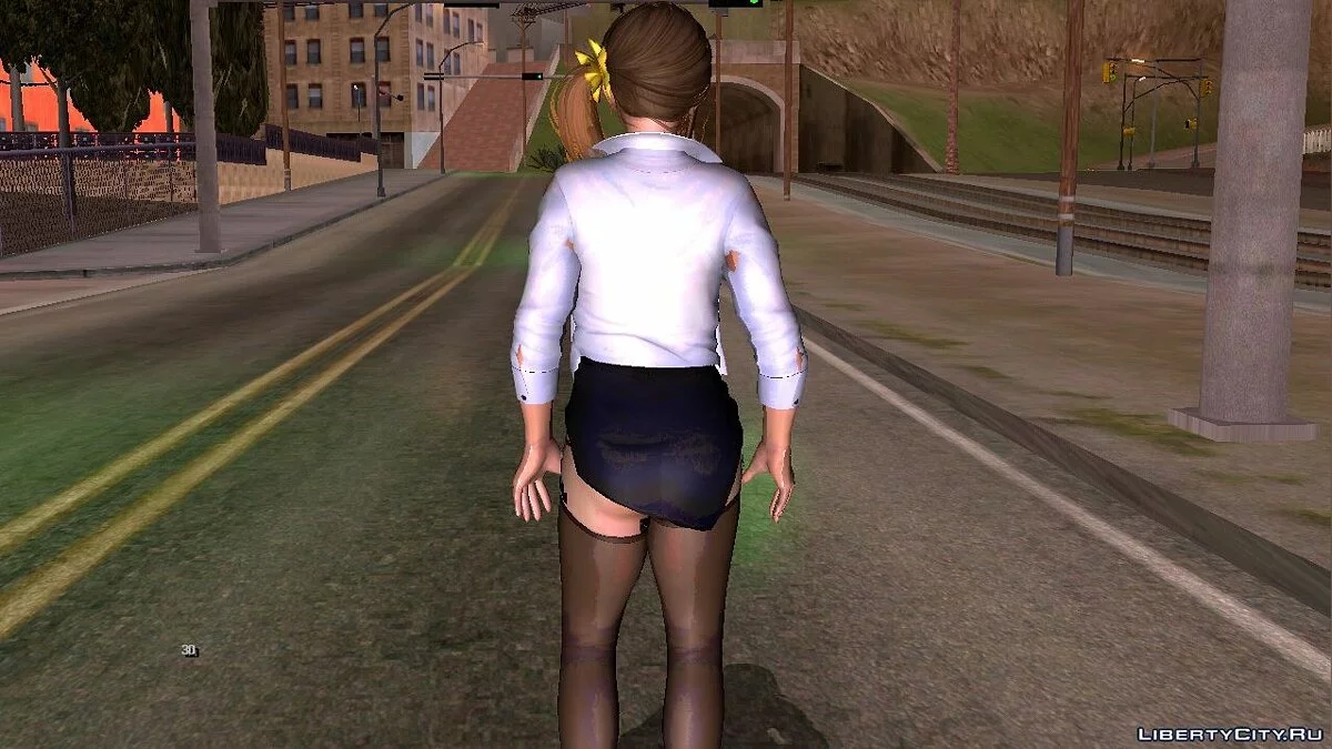 Nagisa em blusa aberta / GTA San Andreas (iOS, Android)