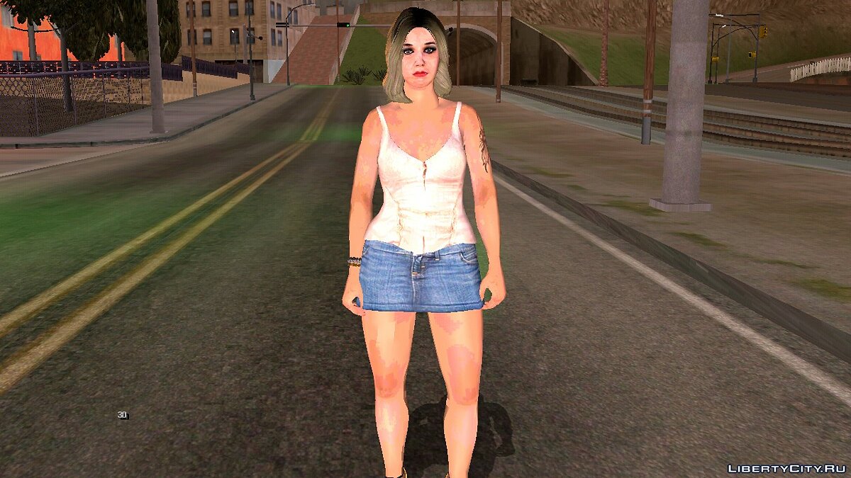 Download Prostitute from GTA 5 V8 for GTA San Andreas (iOS, Android)